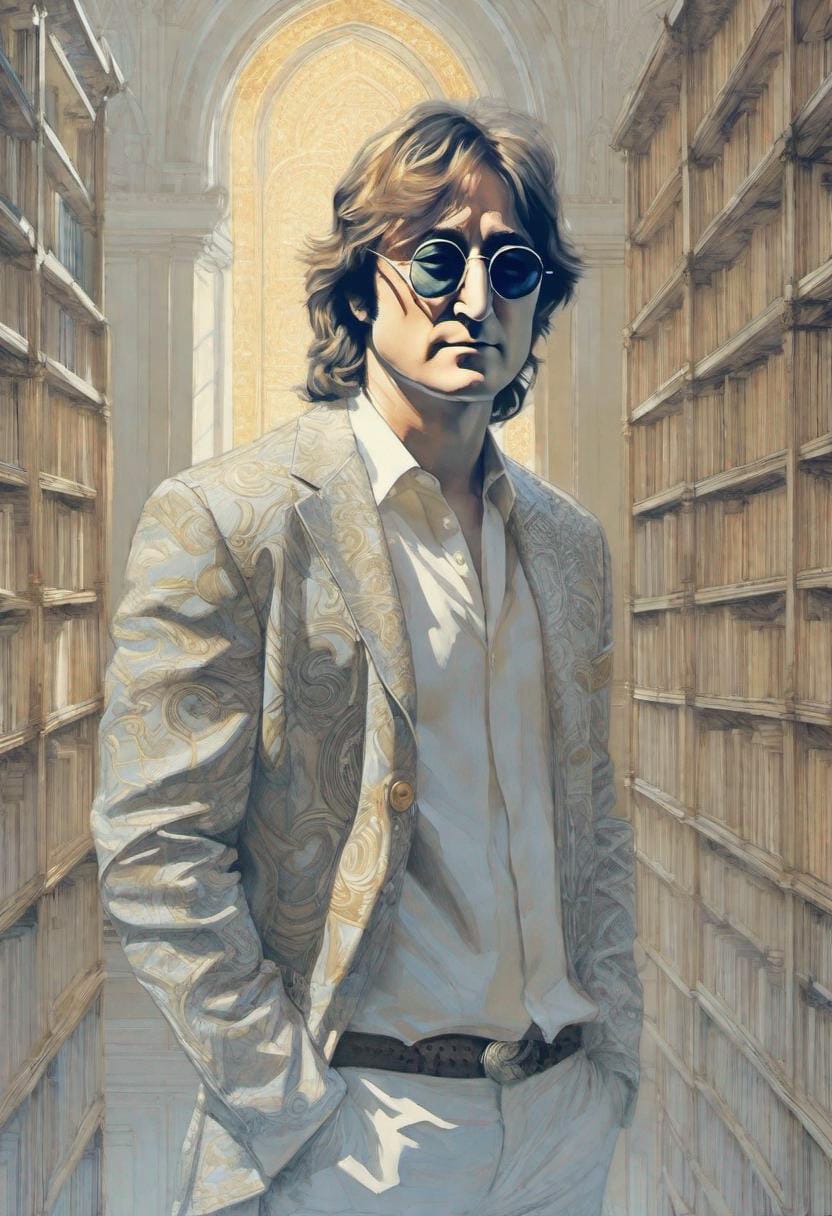 Imagining no religion — loving John Lennon.